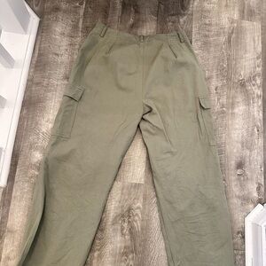 Green cargo pants, size:L